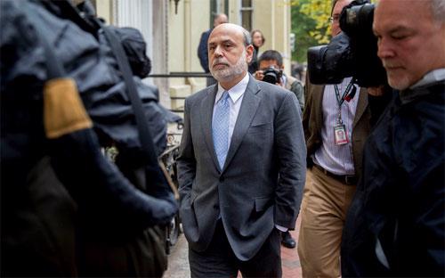 Chủ tịch Cục Dự trữ Liên bang Mỹ (FED) Ben Bernanke - Ảnh: Bloomberg.<br>
