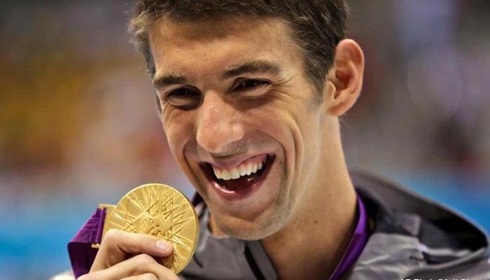 Vận động viên bơi lội người Mỹ Michael Phelps.<br>