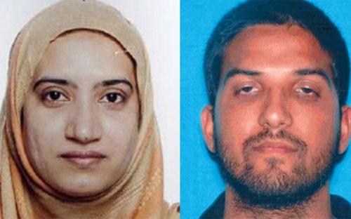 <span class="media-caption__text">Cặp vợ chồng Tashfeen Malik (trái) và Syed Rizwan Faroo, thủ phạm vụ xả súng ở San Bernadino, Mỹ, ngày 2/12 - Ảnh: ABC News, AP.
                </span>