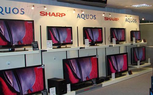 Sharp đã đầu tư nhiều để xây dựng một cơ sở khổng lồ các nhà máy sản 
xuất màn hình LCD tại Nhật. Khi thị trường LCD xuống dốc, Sharp chịu một
 cú đấm “kép” bao gồm cả giá giảm lẫn doanh số trượt dài.
