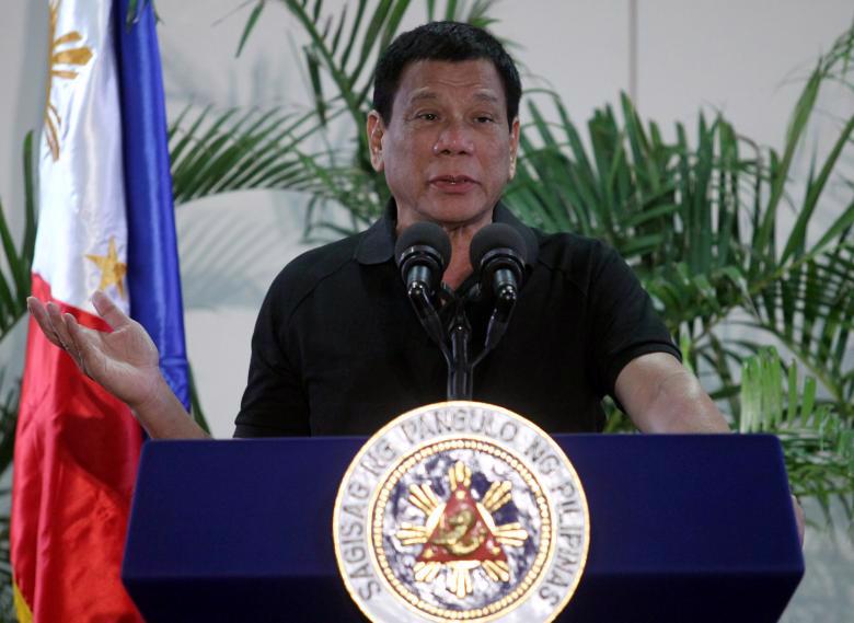 Tổng thống Philippines Rodrigo Duterte - Ảnh: Reuters.<br>