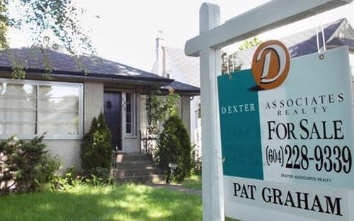 Một căn nhà được rao bán ở Vancouver, Canada.<br>