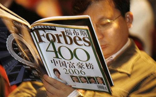 Forbes nổi tiếng với việc xếp hạng hàng năm những cá nhân giàu có trên thế giới - Ảnh: Telegraph.