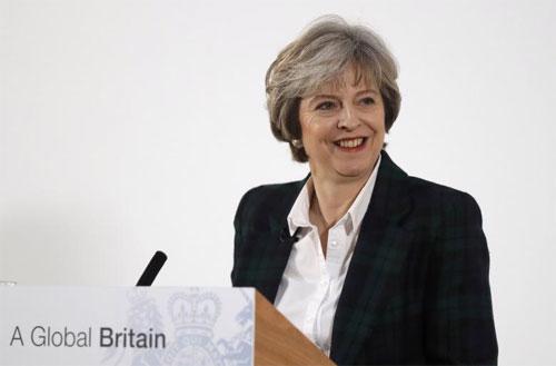 Thủ tướng Anh Theresa May sau bài phát biểu về Brexit ngày 17/1 - Ảnh: Reuters.<br>