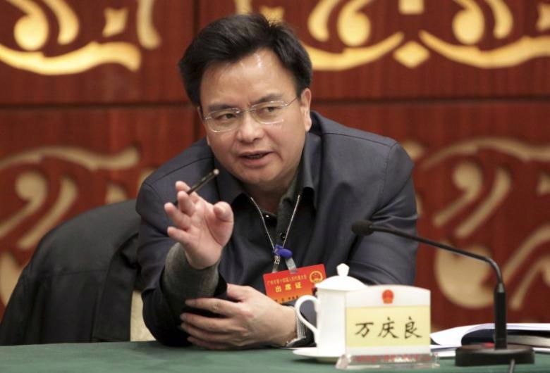 Cựu bí thư thành ủy Quảng Châu Wan Qingliang khi còn đương chức - Ảnh: Reuters.<br>