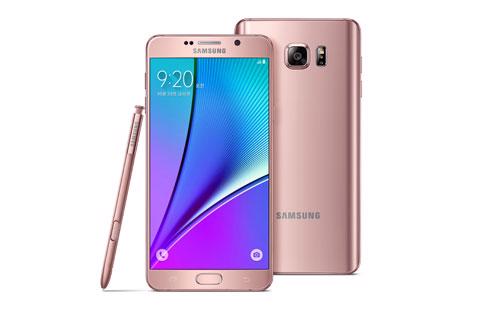 Chiếc Note 5 màu vàng hồng của Samsung sắp lên kệ ở Hàn Quốc.<br>