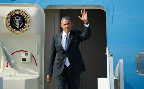 Chuyến thăm châu Á năm 2014 của ông Obama không chỉ nhằm vào việc tái khẳng định chính sách xoay trục sang châu Á - Ảnh: EPA.<br>