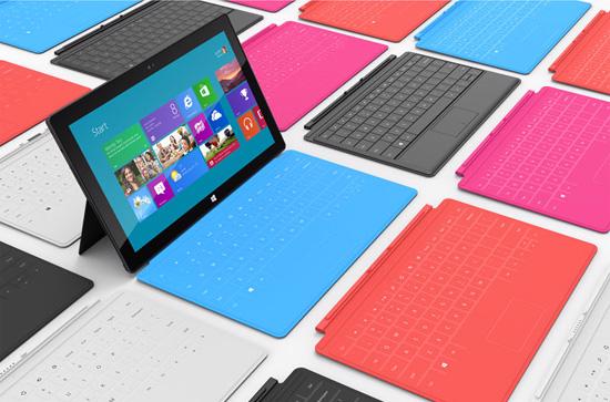 Máy tính bảng  Surface đã mang lại một luồng gió mới cho Microsoft trong năm 2012.<br>