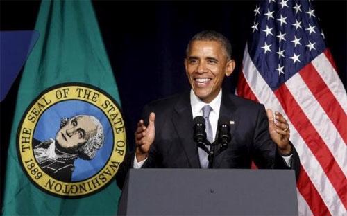 Tổng thống Mỹ Barack Obama phát biểu trong một sự kiện ở Washington ngày 9/110 - Ảnh: Reuters.<br>