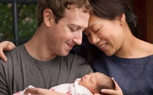 Vợ chồng Mark Zuckerberg - Priscilla Chan và con gái mới sinh Maxima - Ảnh: Facebook.<br>