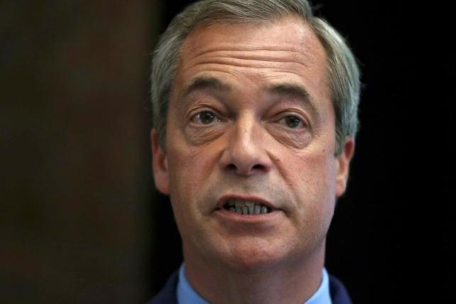 Thủ lĩnh phong trào Brexit của Anh, ông Nigel Farage - Ảnh: Reuters.<br>