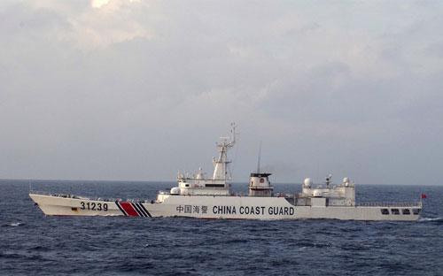 Một tàu hải cảnh của Trung Quốc - Ảnh: Bloomberg.<br>