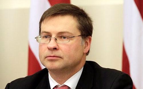 Ông Dombrovskis là Thủ tướng tại vị lâu nhất của Latvia - Ảnh: Reuters.<br>