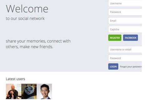Giao diện mạng xã hội "nhái" Facebook được cho là của Triều Tiên - Ảnh: DYN/BBC.<br>