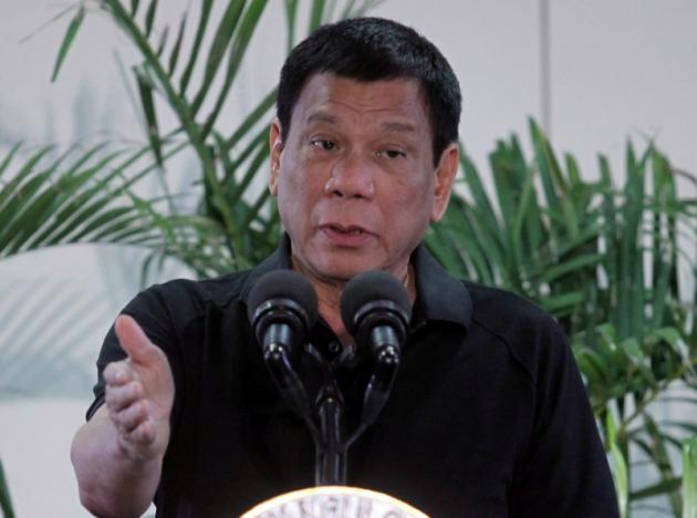 Tổng thống Philippines Rodrigo Duterte phát biểu tại Davao ngày 30/9 - Ảnh: Reuters.<br>