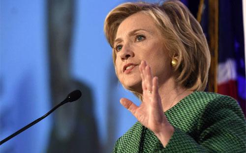 Bà Hillary Clinton, ứng cử viên tổng thống Mỹ - Ảnh: AP/WSJ.<br>