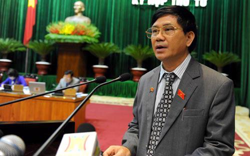 Chủ nhiệm Ủy ban Tư pháp Nguyễn Văn Hiện trình bày báo cáo tiếp thu, 
giải trình dự án Luật sửa đổi, bổ sung một số điều của Luật Phòng chống 
tham nhũng - Ảnh: CTV.