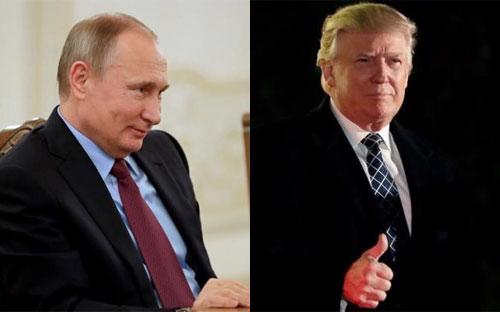 Tổng thống Nga Vladimir Putin (trái) và Tổng thống Mỹ đắc cử Donald Trump - Ảnh: Reuters.<br>