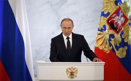 Tổng thống Nga Vladimir Putin, hôm 3/12 - Ảnh: Reuters.<br>