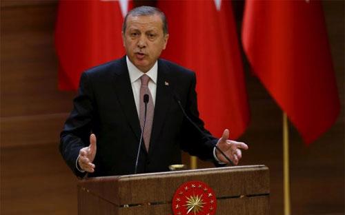 Tổng thống Thổ Nhĩ Kỳ Tayyip Erdogan - Ảnh: Reuters.<br>