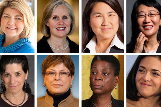 Họ đều là những phụ nữ đang đảm nhận những cương vị trọng yếu trong các tập đoàn công nghệ hàng đầu thế giới như IBM, Cisco... - Ảnh: CNN.
