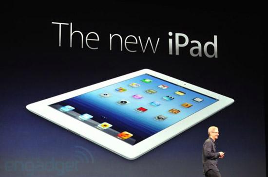 iPad mới mang một cái tên khá tầm thường, The New iPad - Ảnh: Engadget.