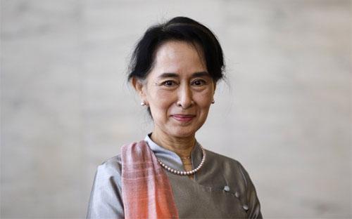 Chính trị gia Myanmar Aung San Suu Kyi.<br>