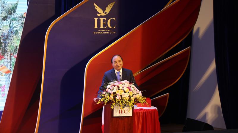 Thủ tướng Nguyễn Xuân Phúc, phát biểu chỉ đạo tại IEC Quảng Ngãi.