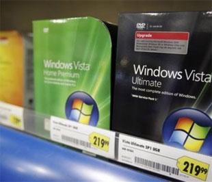Hệ điều hành Windows Vista bày bán tại siêu thị Best Buy tại Mountain View, Califonia, Mỹ - Ảnh: AP.