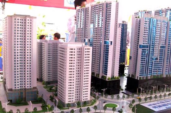 Mô hình một dự án tái định cư lớn tại thành phố Hà Nội.