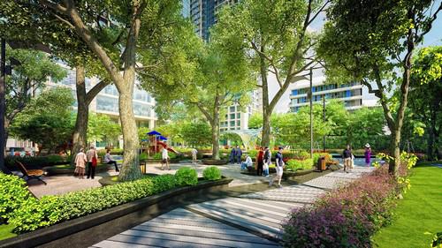 Với không gian xanh và 4 tòa tháp thân thiện, TNR GoldSeason làm nên một tiêu chuẩn sống mới ở Hà Nội.<br>