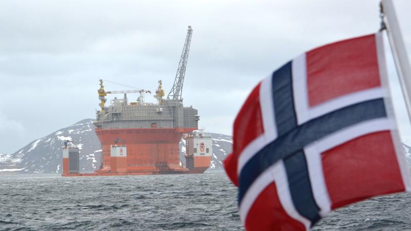 Một giàn khoan dầu của Na-Uy trên biển Barents - Ảnh: Independent Barents Observer.