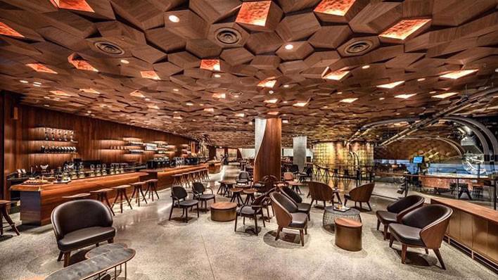 Bên trong cửa hiệu Roastery mà Starbucks sắp khai trương ở Thượng Hải, Trung Quốc - Ảnh: Starbucks.