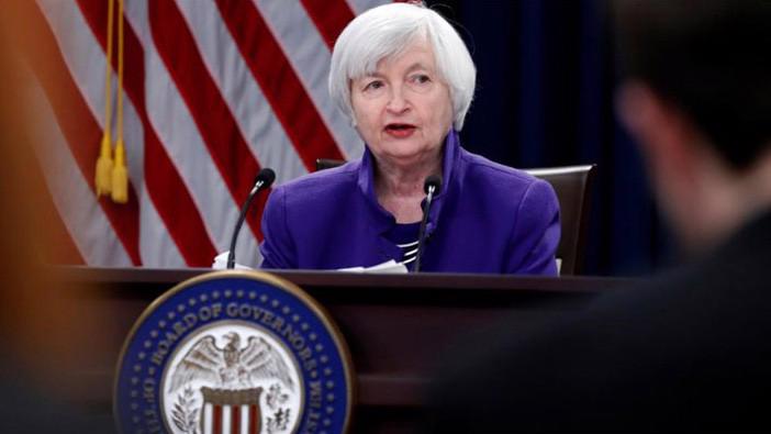 Chủ tịch FED Janet Yellen trong cuộc họp báo ngày 13/12 - Ảnh: Reuters.