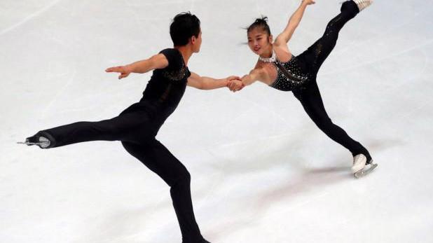 Hai vận động viên trượt băng nghệ thuật hàng đầu của Triều Tiên, nhưng người có thể tham dự Thế vận hội mùa đông 2018 tại Hàn Quốc - Ảnh: Reuters/BBC.