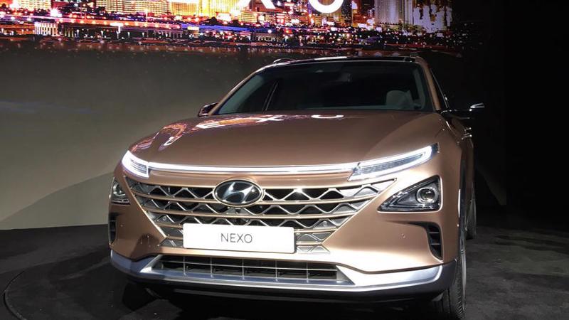 Mẫu xe FCEV NEXO mà Hyundai vừa trình làng ở CES - Ảnh: Autocar.