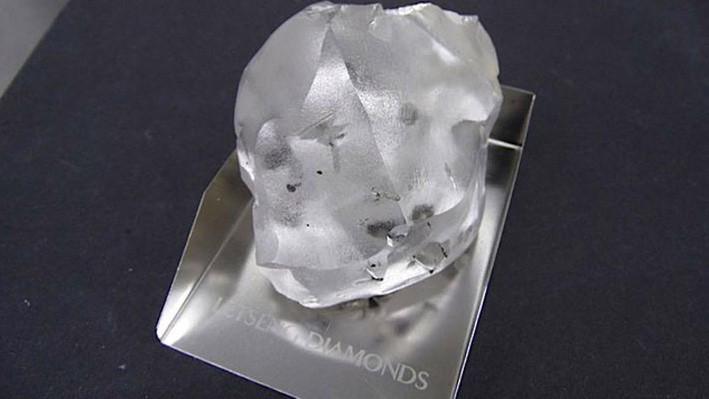Viên kim cương nặng 910 carat mà Gem Diamonds vừa phát hiện ở Lesotho.