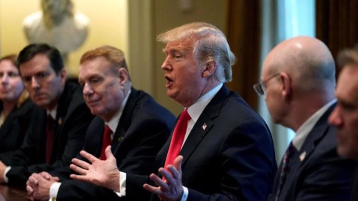 Tổng thống Mỹ Donald Trump trong một cuộc họp ở Washington ngày 1/3 - Ảnh: Reuters.