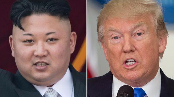 Nhà lãnh đạo Triều Tiên Kim Jong Un (trái) và Tổng thống Mỹ Donald Trump.