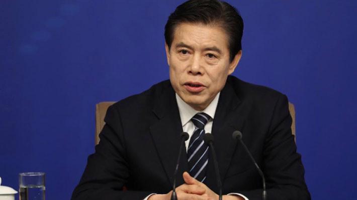 Bộ trưởng Bộ Thương mại Trung Quốc Zhong Shan - Ảnh: Reuters.