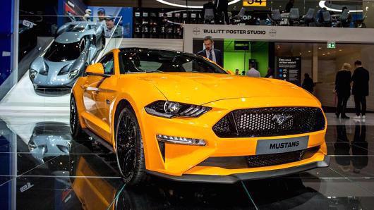 Một chiếc Ford Mustang tại triển lãm ôtô quốc tế Geneva hôm 7/3/2018 - Ảnh: Getty/CNBC.