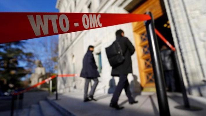 Lối vào trụ sở của Tổ chức Thương mại Thế giới ( WTO) ở Geneva, Thụy Sỹ, tháng 11/2017 - Ảnh: Reuters.