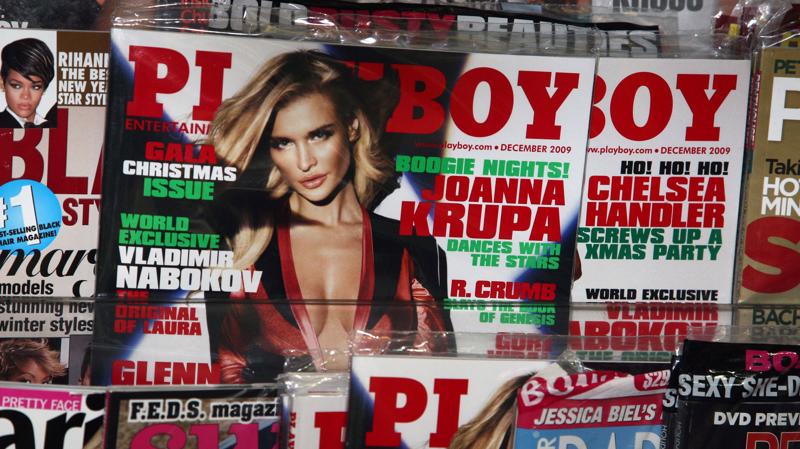 Những cuốn tạp chí Playboy tại một quầy bán báo ở New York, tháng 11/2009 - Ảnh: Bloomberg/Getty.