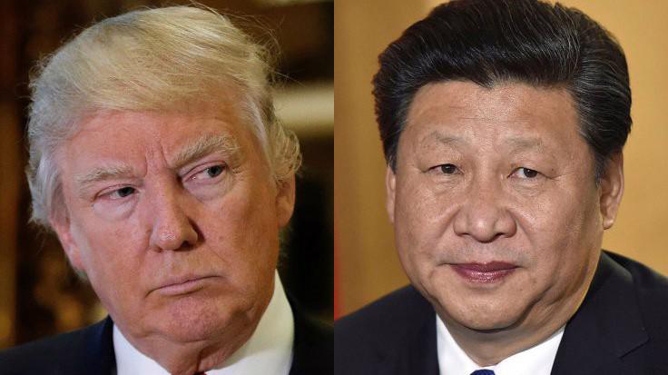 Tổng thống Mỹ Donald Trump (trái) và Chủ tịch Trung Quốc Tập Cận Bình.