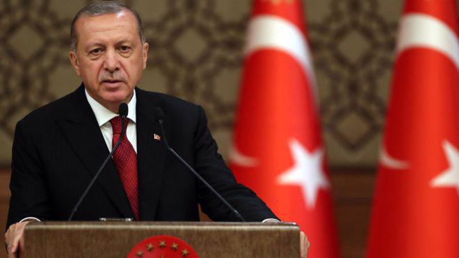 Tổng thống Thổ Nhĩ Kỳ Tayyip Erdogan - Ảnh: EPA/BBC.