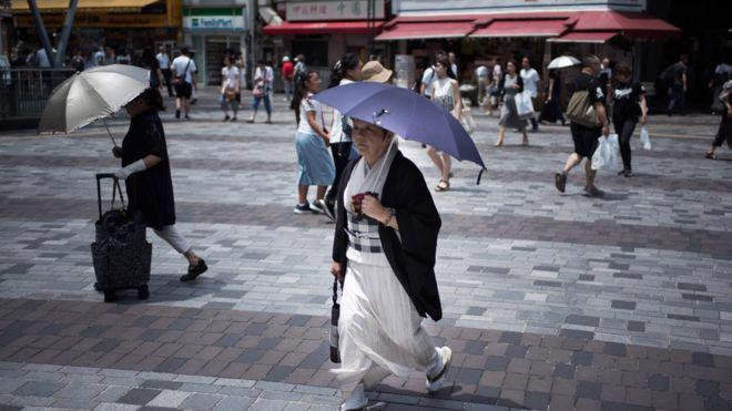 Cơ quan dự báo thời tiết Nhật Bản cho biết "mức nhiệt chưa từng có tiền lệ" đang xảy ra tại một số khu vực của nước này - Ảnh: Getty/BBC.