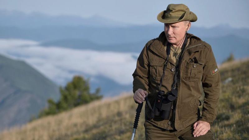 Tổng thống Nga Vladimir Putin trong kỳ nghỉ ở Siberia tháng 8/2018 - Ảnh: Alexei Nikolsky/AP.