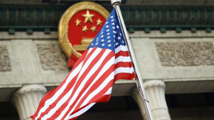 Cờ Mỹ trong một sự kiện ở Bắc Kinh, Trung Quốc, tháng 11/2017 - Ảnh: Reuters.