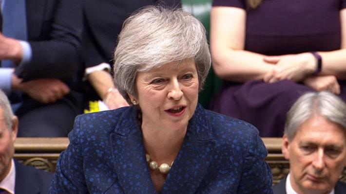 Thủ tướng Anh Theresa May phát biểu trước Hạ viện Anh ngày 12/12 - Ảnh: Reuters.