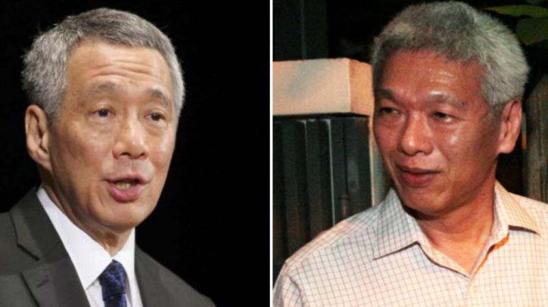 Thủ tướng Singpore Lý Hiển Long (trái) và người em trai Lý Hiển Dương - Ảnh: Today Online.
